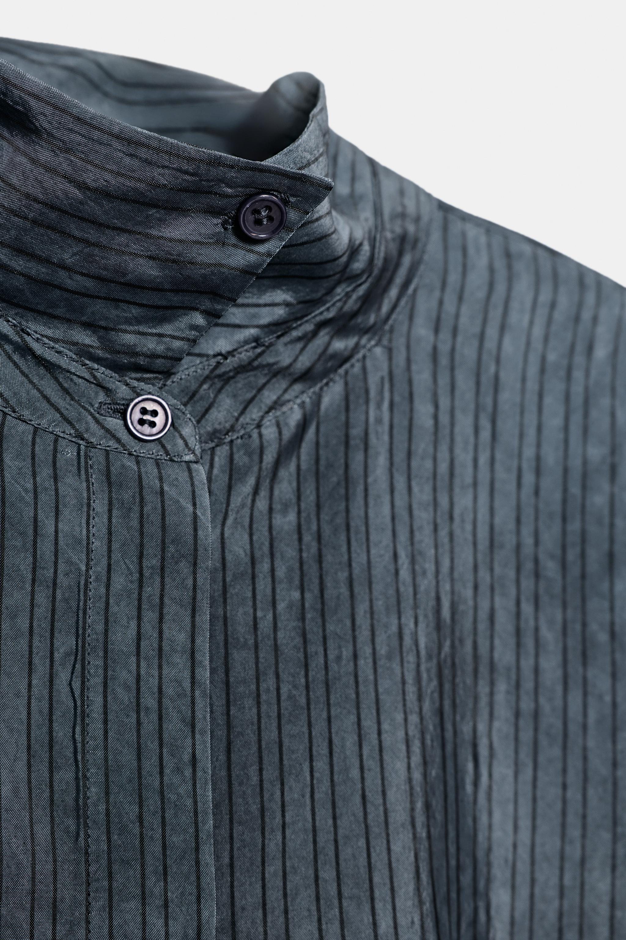 OVERSIZED FLOWY STRIPED SHIRT ZW COLLECTION